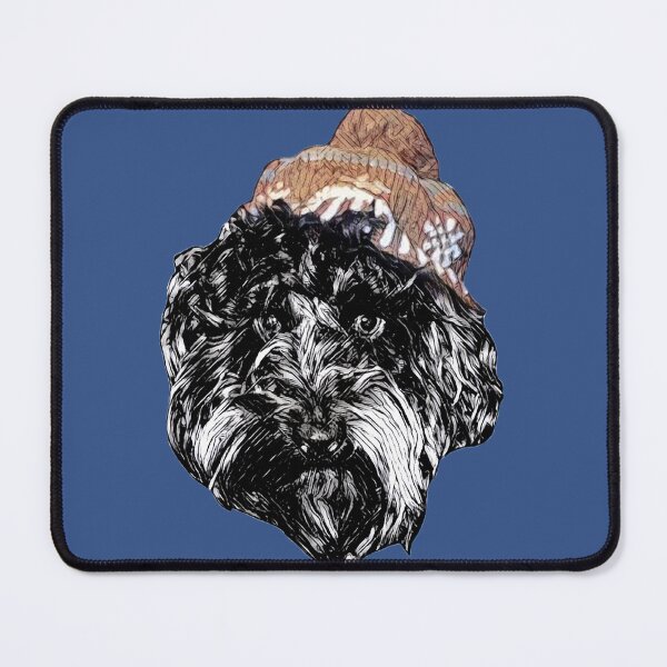 Item preview, Cockapoo in a Winter Hat (Blue) designed and sold by LearsInteriors.