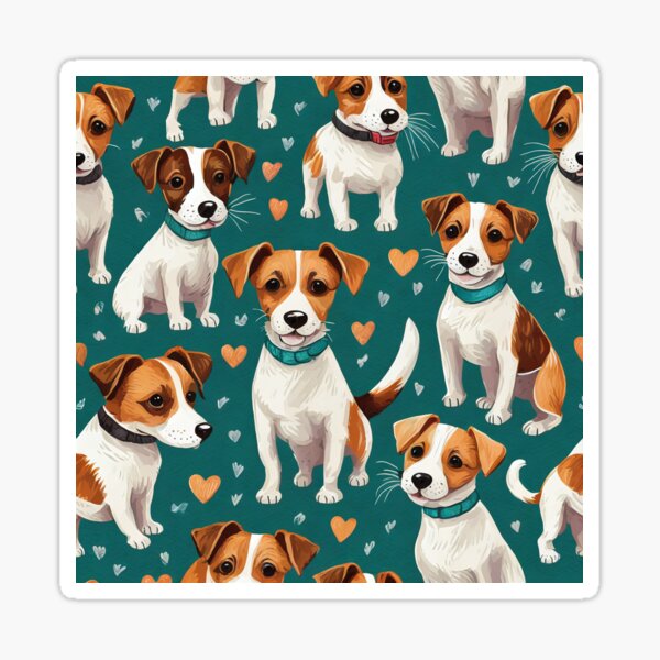 Item preview, Jack Russell Smiles Pattern designed and sold by PupJoy.