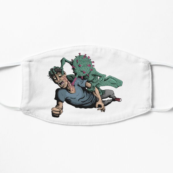 Covid attacks Flat Mask