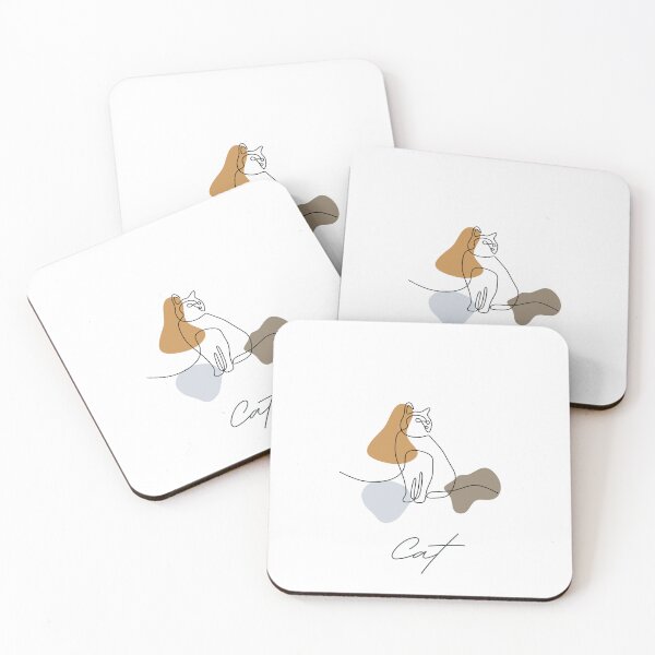 Item preview, simple line cat designed and sold by TayyarProduct.
