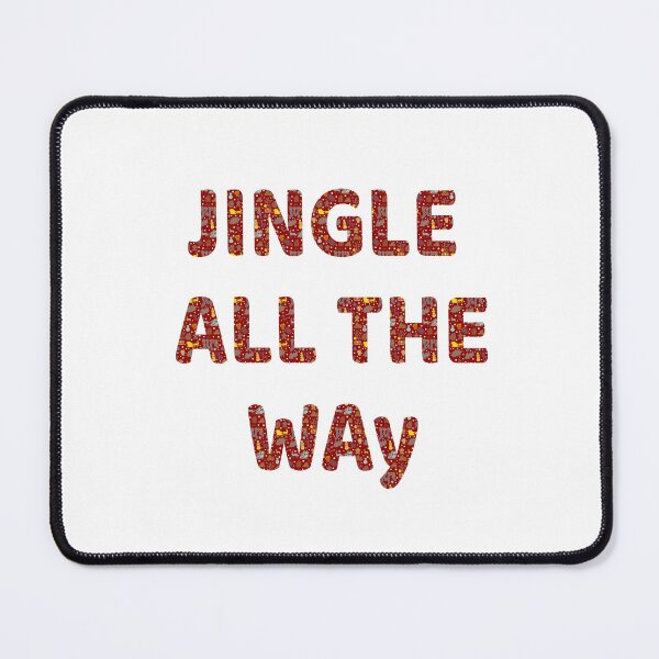 Item preview, Jingle All The Way - Festive Red Christmas Lettering designed and sold by ara-designs.