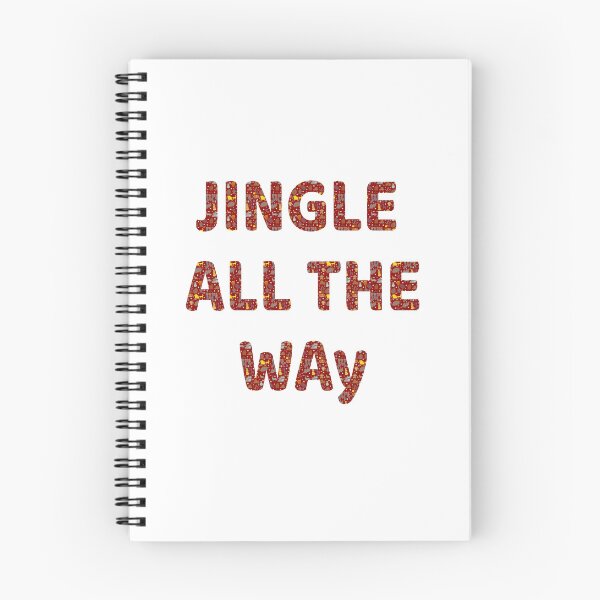 Item preview, Jingle All The Way - Festive Red Christmas Lettering designed and sold by ara-designs.