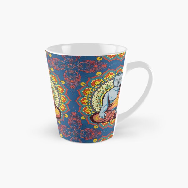 Item preview, Blue buddah with geometric background  designed and sold by EasyPrints337.