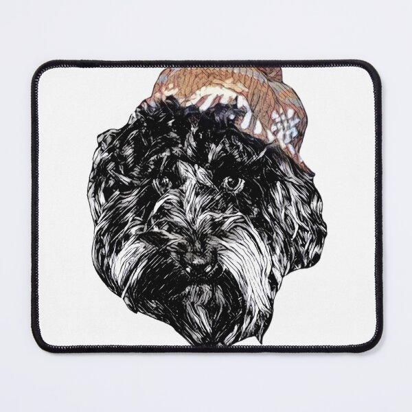 Item preview, Cockapoo in a winter hat (white) designed and sold by LearsInteriors.