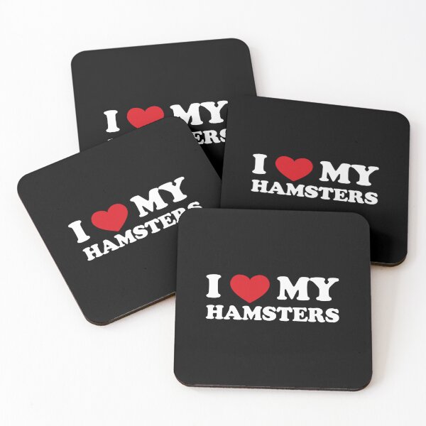 Item preview, I love my hamsters /white/ designed and sold by EmeraldeaArt.