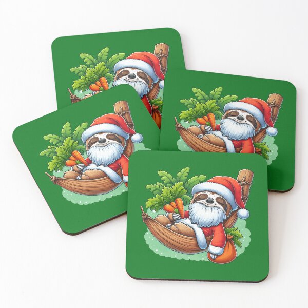 Item preview, Sloth as santa claus drawing designed and sold by Blondiabshop.
