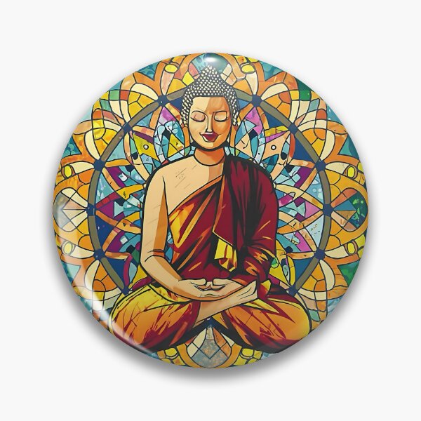 Item preview, Buddha on Stained Glass designed and sold by EasyPrints337.