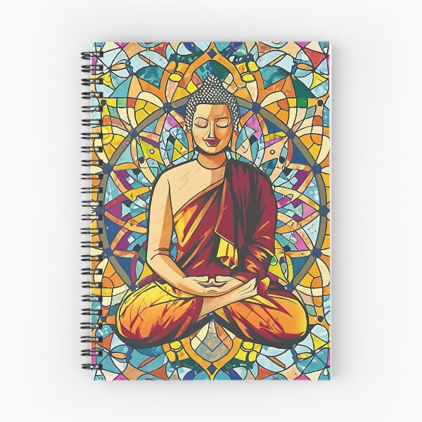 Aperçu de l'œuvre Bouddha sur vitrail créée et vendue par EasyPrints337.
