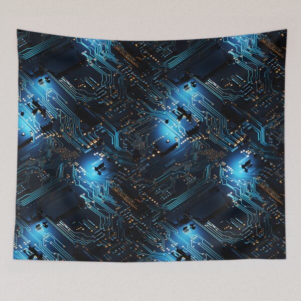 Item preview, Circuitry Nexus - High-Tech Motherboard Design designed and sold by Sir Meow Meow.