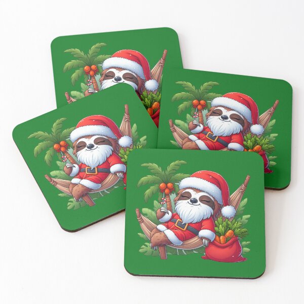 Item preview, Sloth as santa claus drawing designed and sold by Blondiabshop.