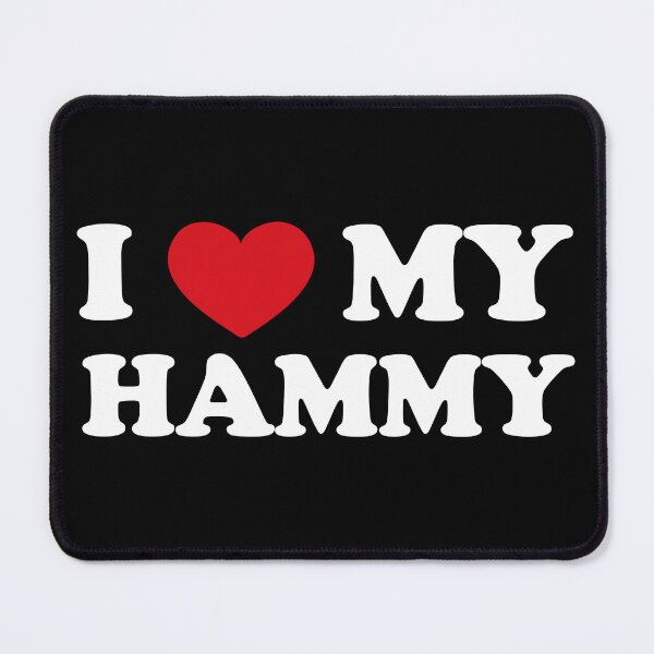 Item preview, I love my hammy /white/ designed and sold by EmeraldeaArt.