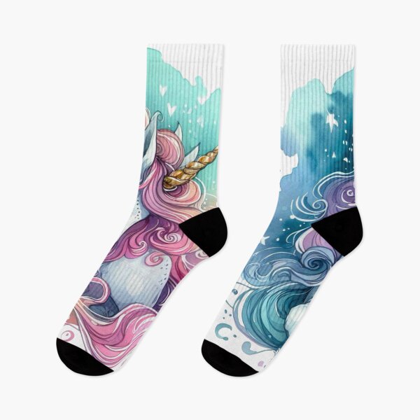 Item preview, Watercolor Painting of a Magical Rainbow Unicorn designed and sold by Star-Fragment.