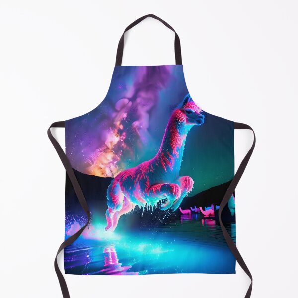 Item preview, Neon Blacklight Style Llama Leap designed and sold by Matt's Artificial Nature.