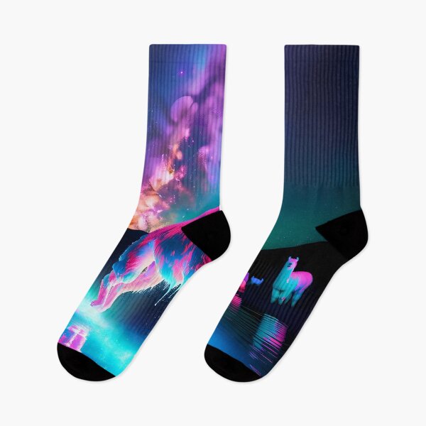 Item preview, Neon Blacklight Style Llama Leap designed and sold by Matt's Artificial Nature.