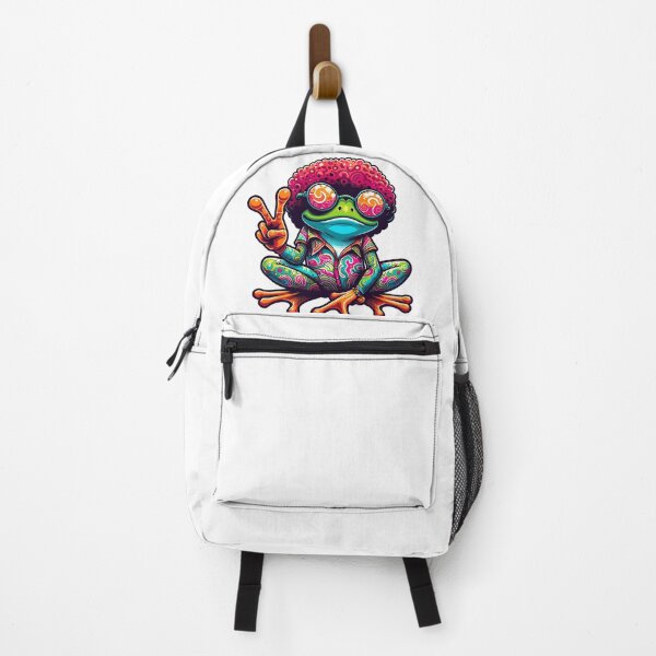 Item preview, Dancing Frog - Cool Hippy Frog designed and sold by JessArty ⭐⭐⭐⭐⭐.