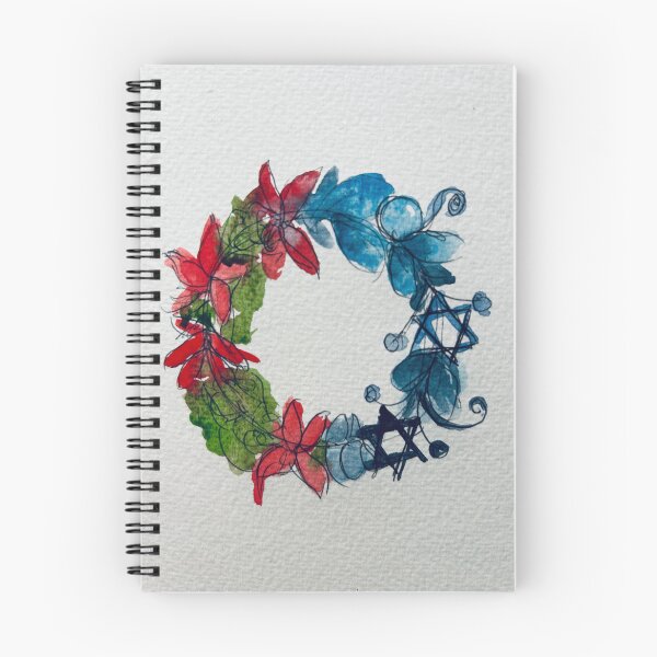 Item preview, Christmas Chanukah Wreath designed and sold by Rebecca Seeman.