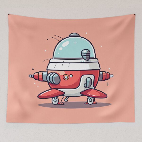Item preview, Spaceship | cute style designed and sold by ComicsFactory.
