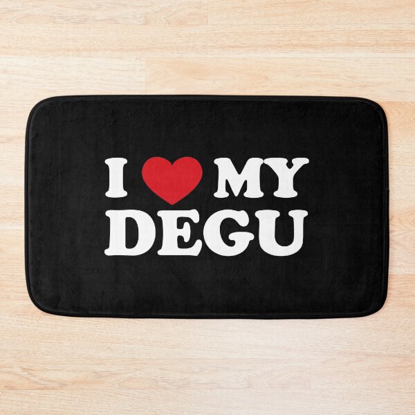Item preview, I love my degu /white/ designed and sold by EmeraldeaArt.