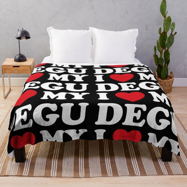 Item preview, I love my degu /white/ designed and sold by EmeraldeaArt.