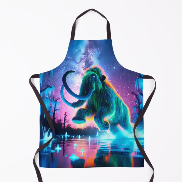 Item preview, Neon Blacklight Style Mastodon Leap Wall Art designed and sold by Matt's Artificial Nature.
