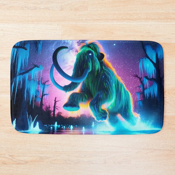 Item preview, Neon Blacklight Style Mastodon Leap Wall Art designed and sold by Matt's Artificial Nature.