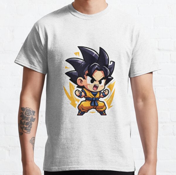 Dragon Ball GT Mens' Goku Face Off With Vegeta Baby Kanji Anime T-Shirt, S  Black