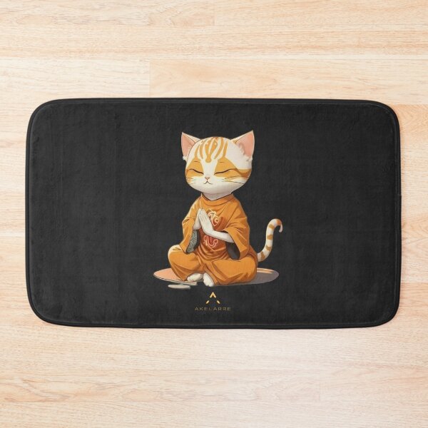 Item preview, Meditating monk cat, Akelarre designed and sold by AkelarreDesigns.