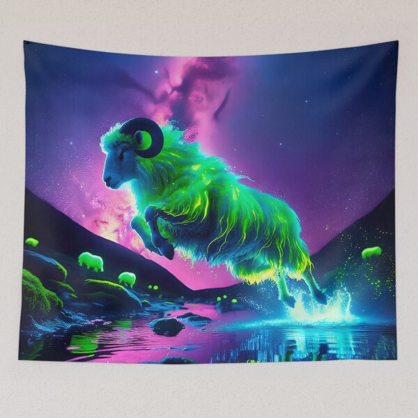 Item preview, Neon Blacklight Style Leap Wall designed and sold by Matt's Artificial Nature.