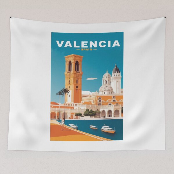 Item preview, Valencia Spain cityscape designed and sold by tkhrbika.
