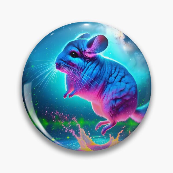 Item preview, Neon Blacklight Style Chinchilla Leap designed and sold by Matt's Artificial Nature.
