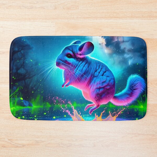 Item preview, Neon Blacklight Style Chinchilla Leap designed and sold by Matt's Artificial Nature.