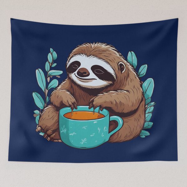Item preview, The Dozy Brewtime Sloth designed and sold by Journey-North.