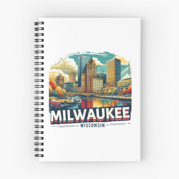 Item preview, Milwaukee Wisconsin Watercolor Illustration designed and sold by PaintMeWorld.