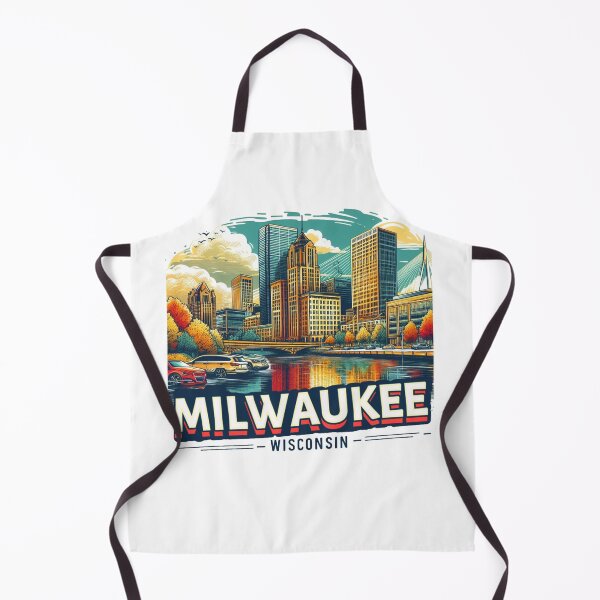 Item preview, Milwaukee Wisconsin Watercolor Illustration designed and sold by PaintMeWorld.