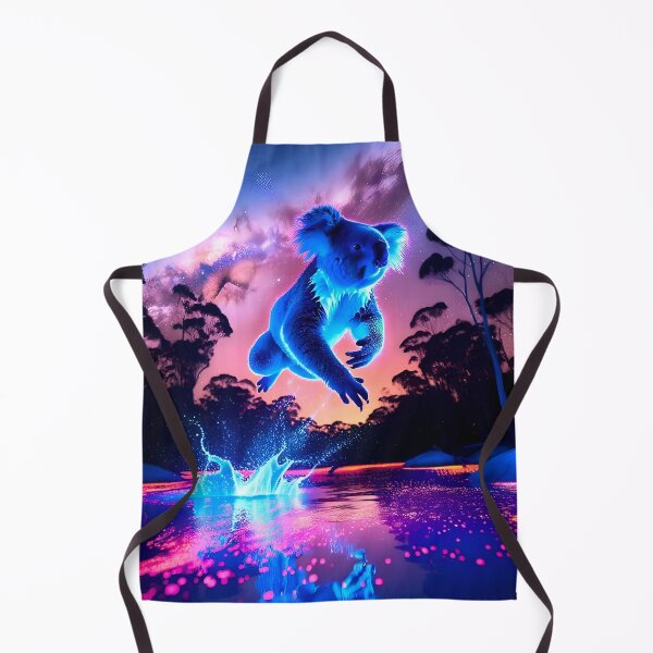 Item preview, Neon Blacklight Style Koala Leap designed and sold by Matt's Artificial Nature.