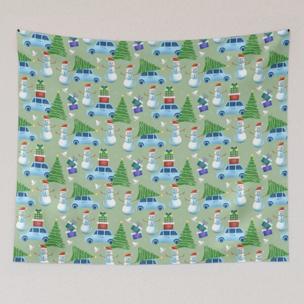 Item preview, Snowman Christmas - LightGreen designed and sold by JaselviiStudio.