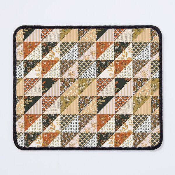 Item preview, Patchwork in warm autumn palette designed and sold by FrancesPoff.