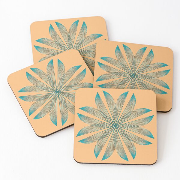 Item preview, Floral pattern on apricot gold designed and sold by CushyNest.