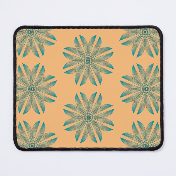 Item preview, Floral pattern on apricot gold designed and sold by CushyNest.