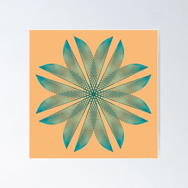 Item preview, Floral pattern on apricot gold designed and sold by CushyNest.