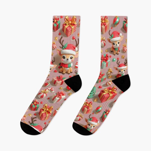Item preview, Cute Christmas deer pattern designed and sold by Glariix.