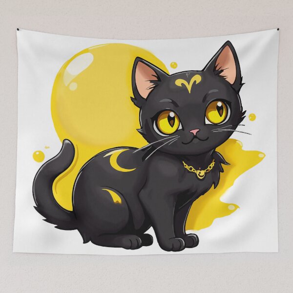 Item preview,  black cat zoning out designed and sold by OmikronStore.