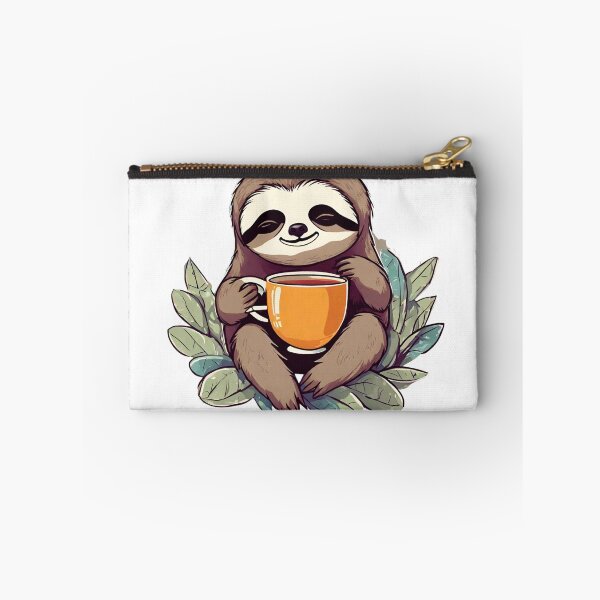 Item preview, Slothful Sips: Cozy Coffee Sloth Illustration designed and sold by Journey-North.