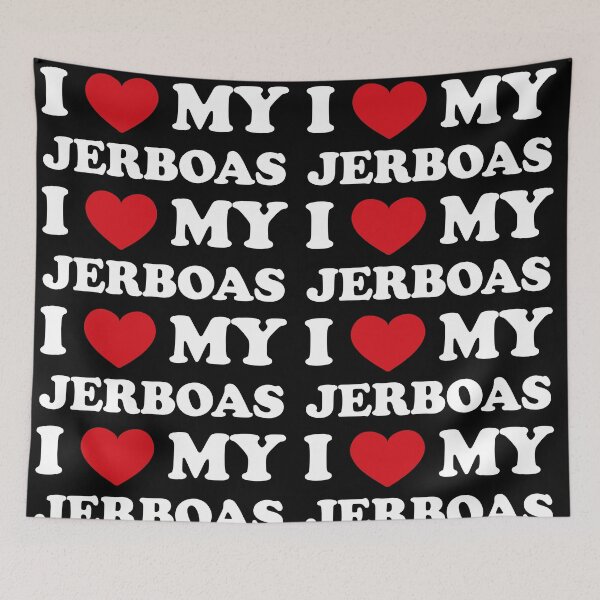 Item preview, I Love My Jerboas /white/ designed and sold by EmeraldeaArt.