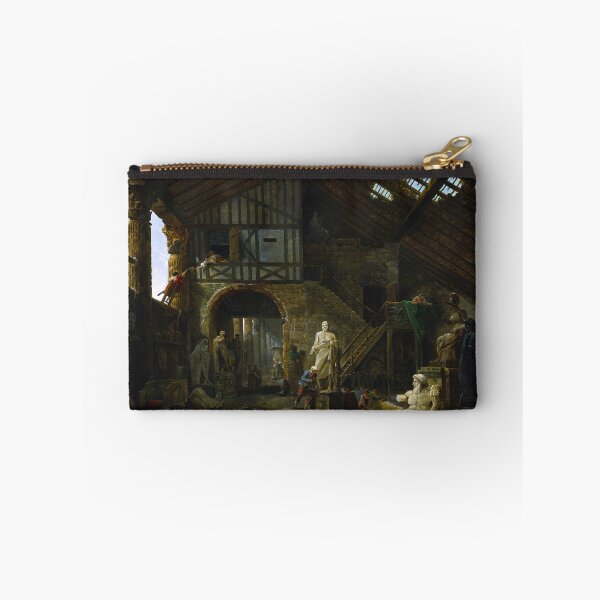 Item preview, Studio of an Antiquities Restorer in Rome by Hubert Robert  designed and sold by TeeARTHY.