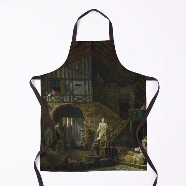 Item preview, Studio of an Antiquities Restorer in Rome by Hubert Robert designed and sold by TeeARTHY.