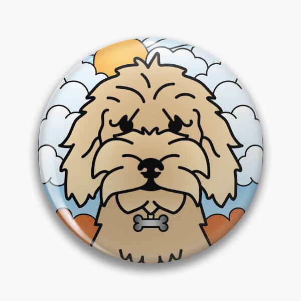 Item preview, Goldendoodle Badge designed and sold by Meg McCombs.