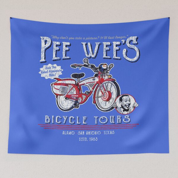 Item preview, Pee Wee's Bicycle Tours Worn Out designed and sold by Alema Art.