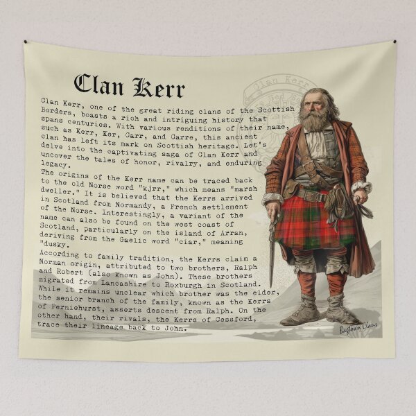 Item preview, Clan Kerr Scottish History  designed and sold by BagTown Clans.