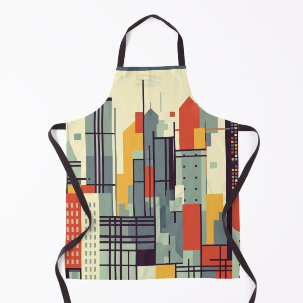 Item preview, Piet Mondrian inspired cityscape scene designed and sold by javamartini.